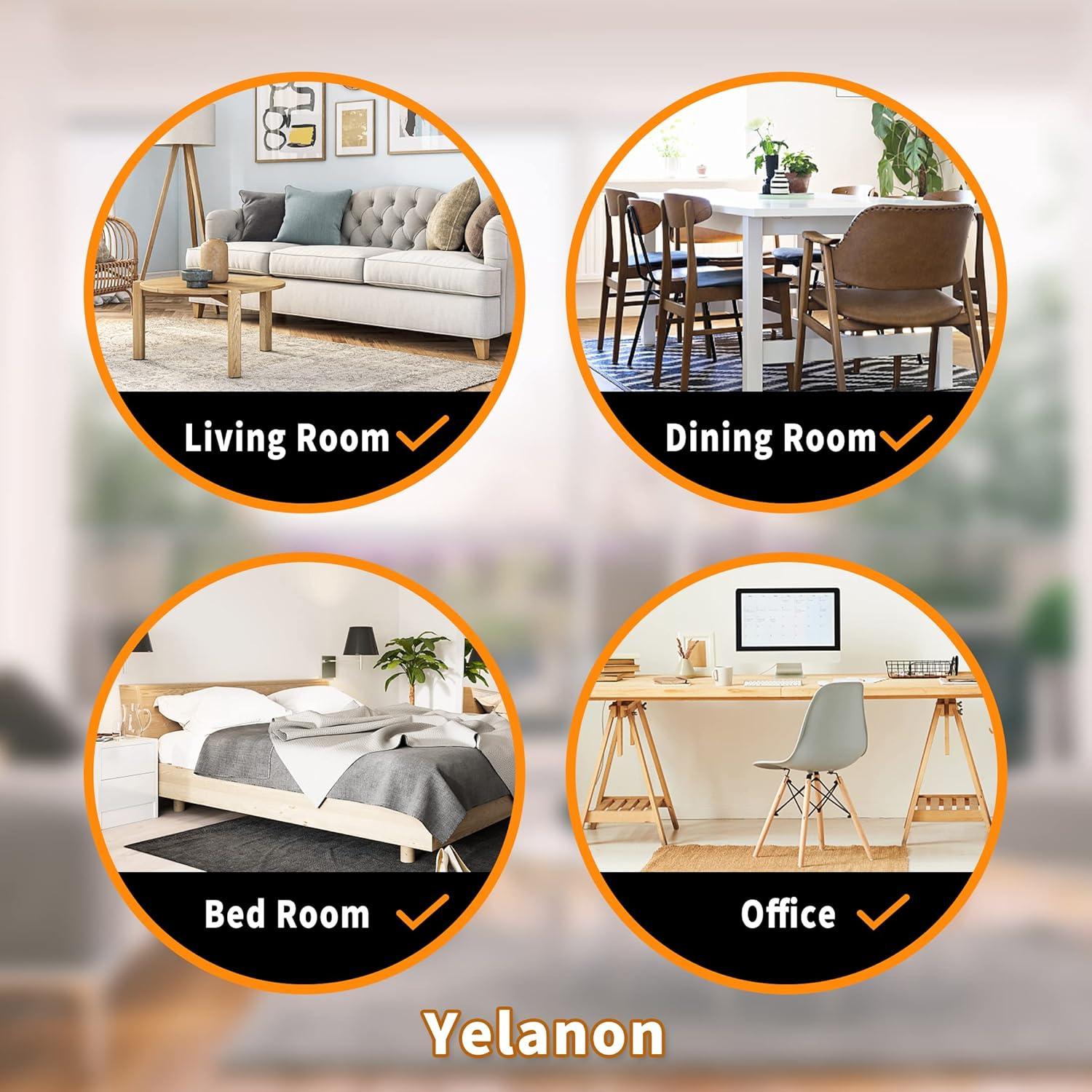 Deslizadores de Muebles Yelanon 8 pcs 24.1 cm Marrón para Alfombra