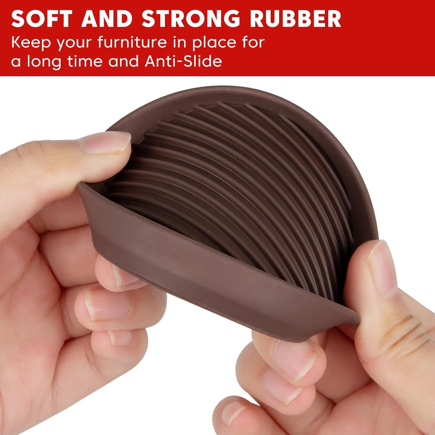 Almohadillas Antideslizantes Golesh 7.6x7.6 cm para Muebles - 4 Pzas