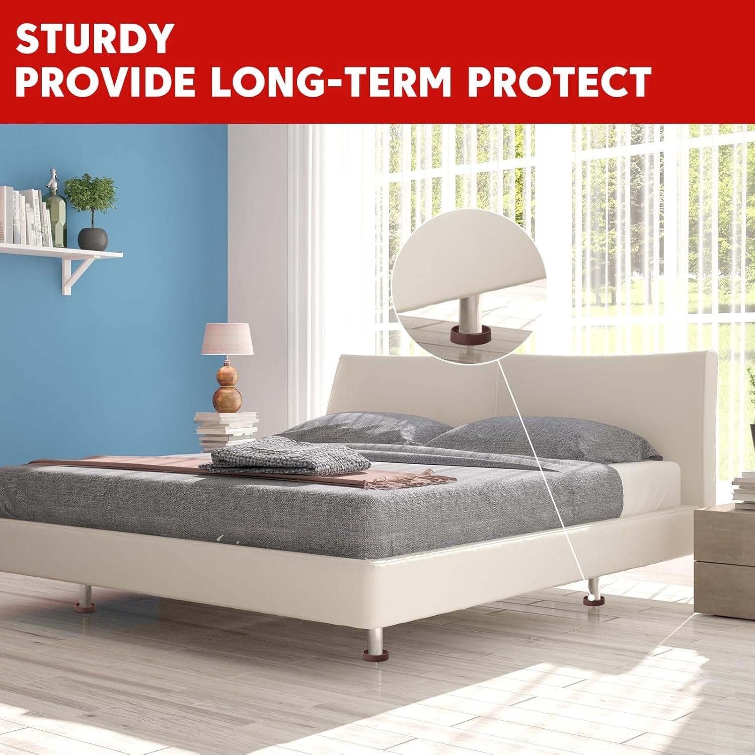 Almohadillas Antideslizantes Golesh 7.6x7.6 cm para Muebles - 4 Pzas