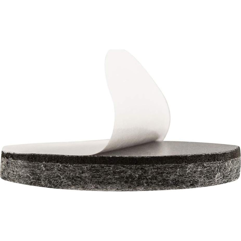 Almohadillas de Fieltro Autoadhesivas Waxman 3.81 cm Gris - 24 Piezas