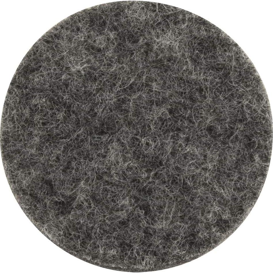 Almohadillas de Fieltro Autoadhesivas Waxman 3.81 cm Gris - 24 Piezas