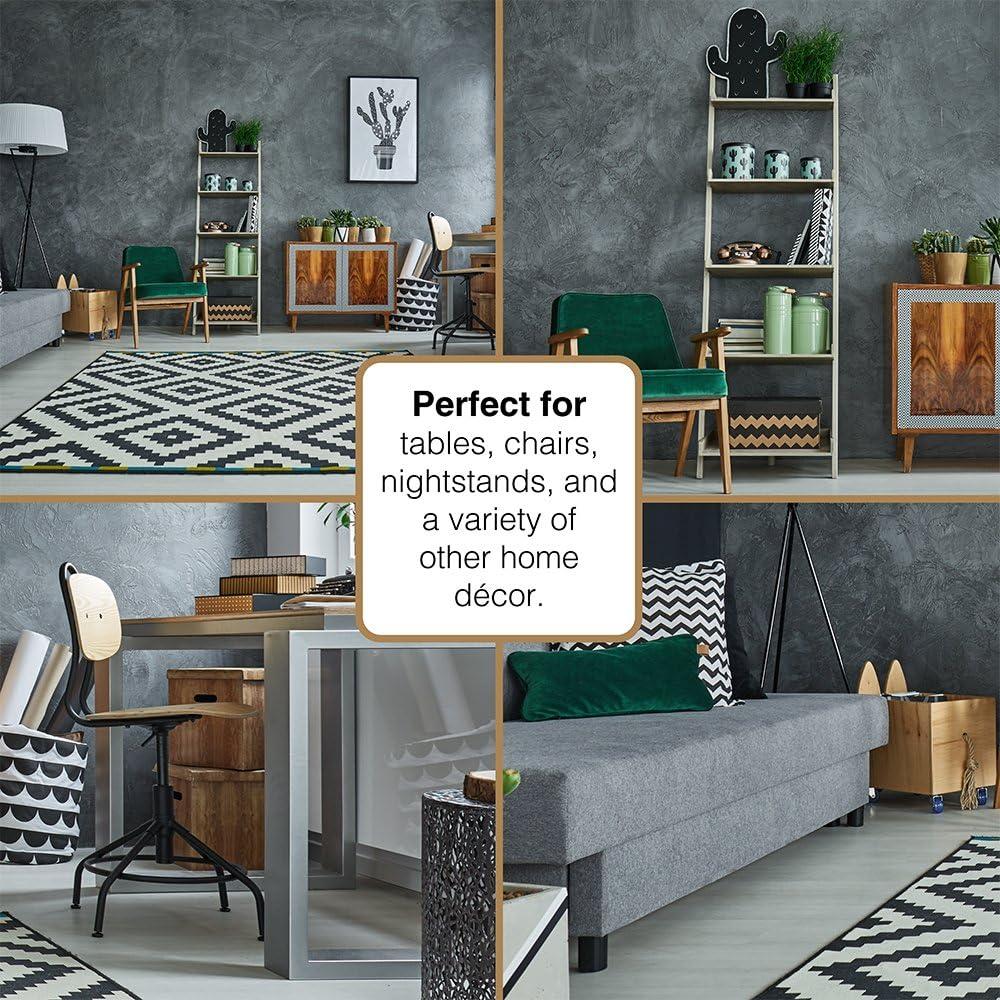 Almohadillas de Fieltro Autoadhesivas Waxman 3.81 cm Gris - 24 Piezas