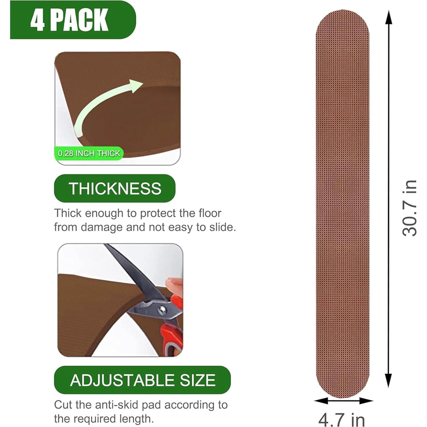 Almohadillas Antideslizantes para Muebles TOPGOT 4 Pcs 76.2cm