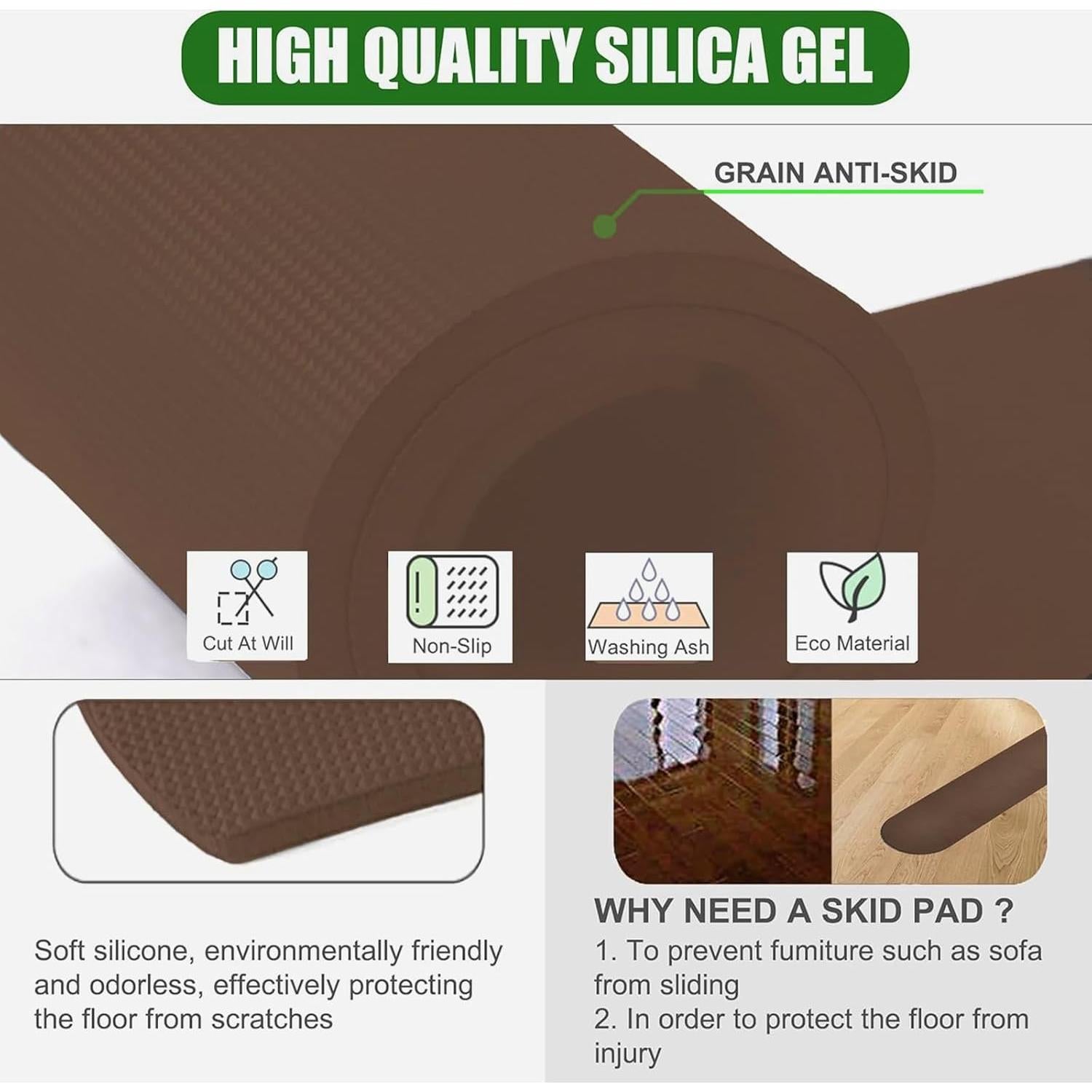 Almohadillas Antideslizantes para Muebles TOPGOT 4 Pcs 76.2cm