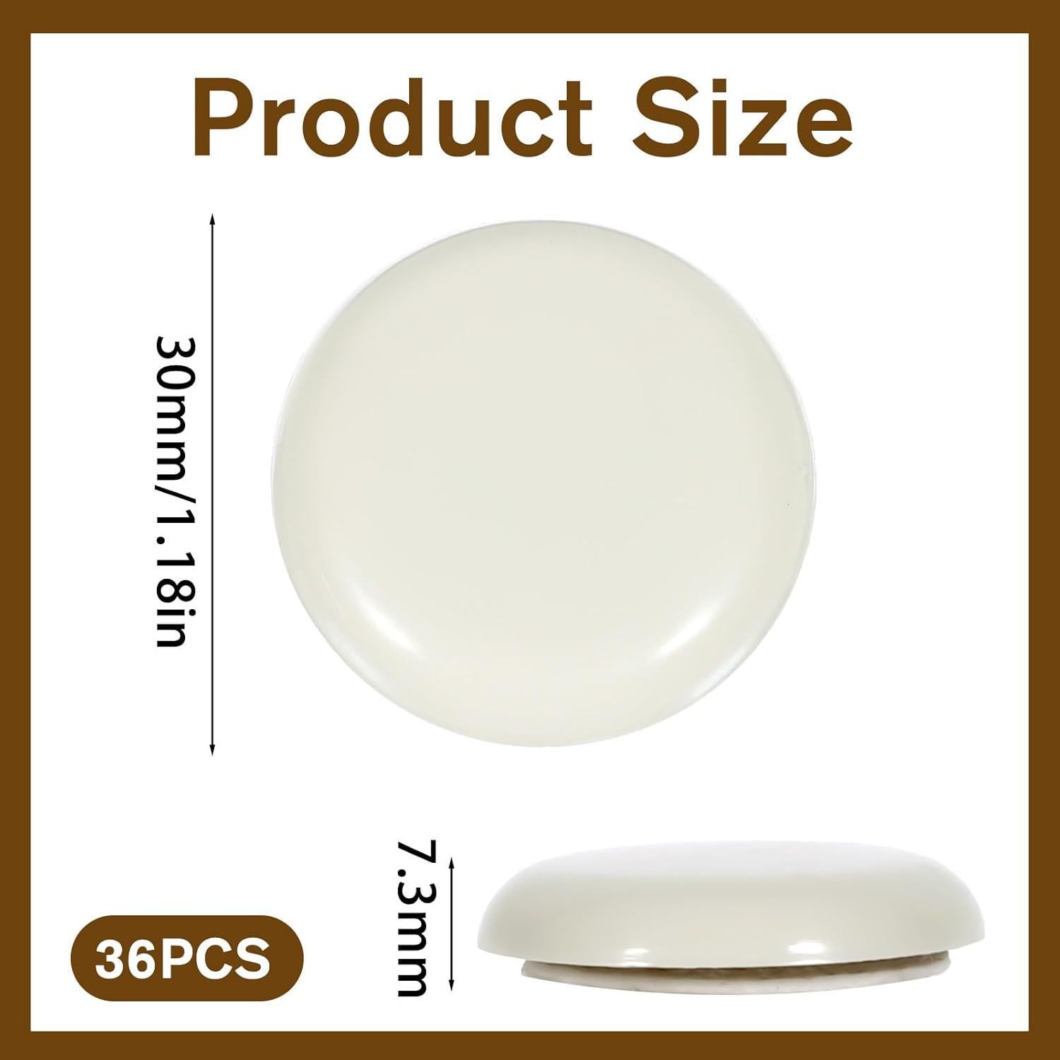 Deslizadores de Muebles SynHHergyx 36 Pcs 30mm para Pisos de Madera