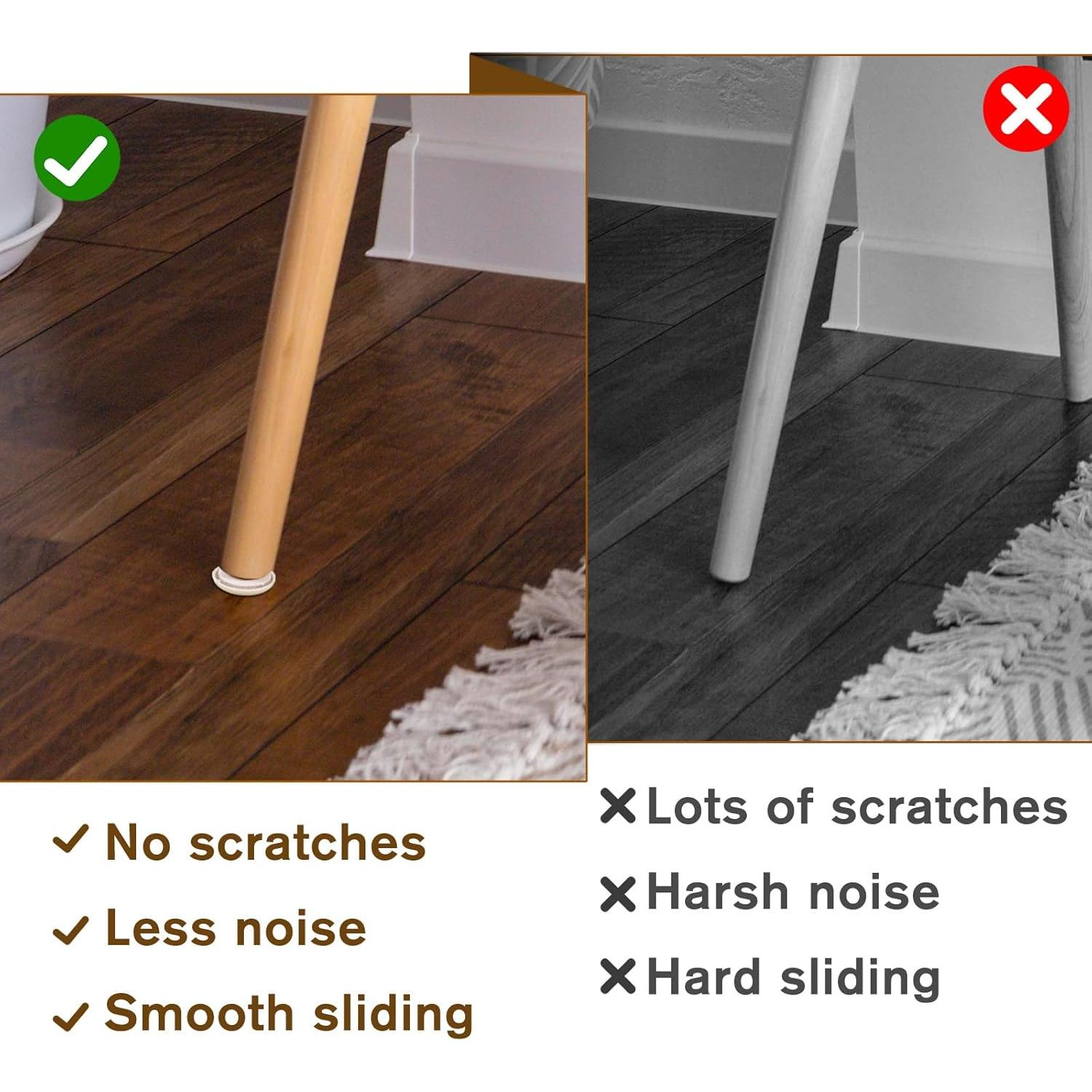 Deslizadores de Muebles SynHHergyx 36 Pcs 30mm para Pisos de Madera