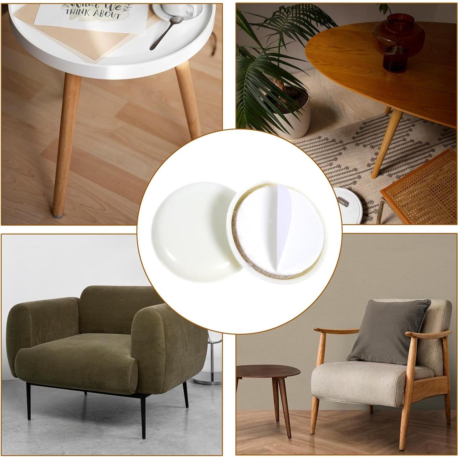 Deslizadores de Muebles SynHHergyx 36 Pcs 30mm para Pisos de Madera