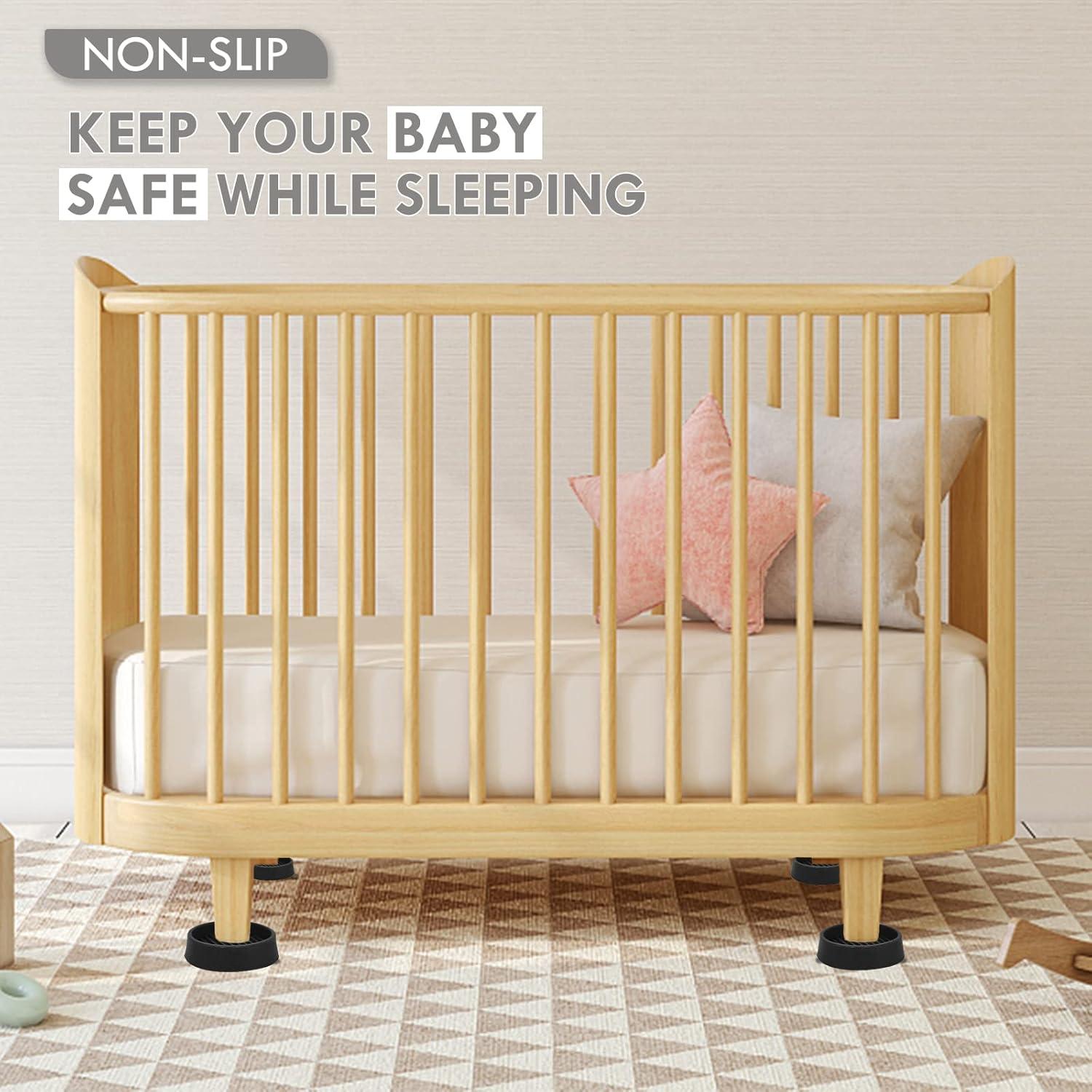 Tazas de Goma Antideslizantes VOCOMO 4 Piezas 5.08 cm Negro