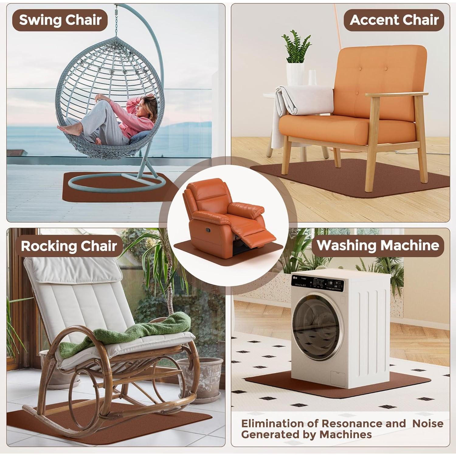 Almohadillas Antideslizantes Laowu para Reclinables 76x76cm