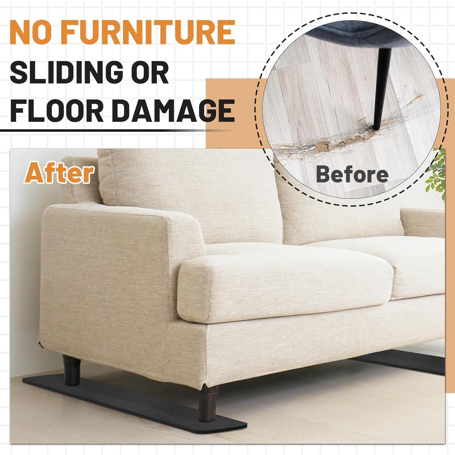 4 Almohadillas Antideslizantes de Goma SDSNTE 76.2cm para Muebles