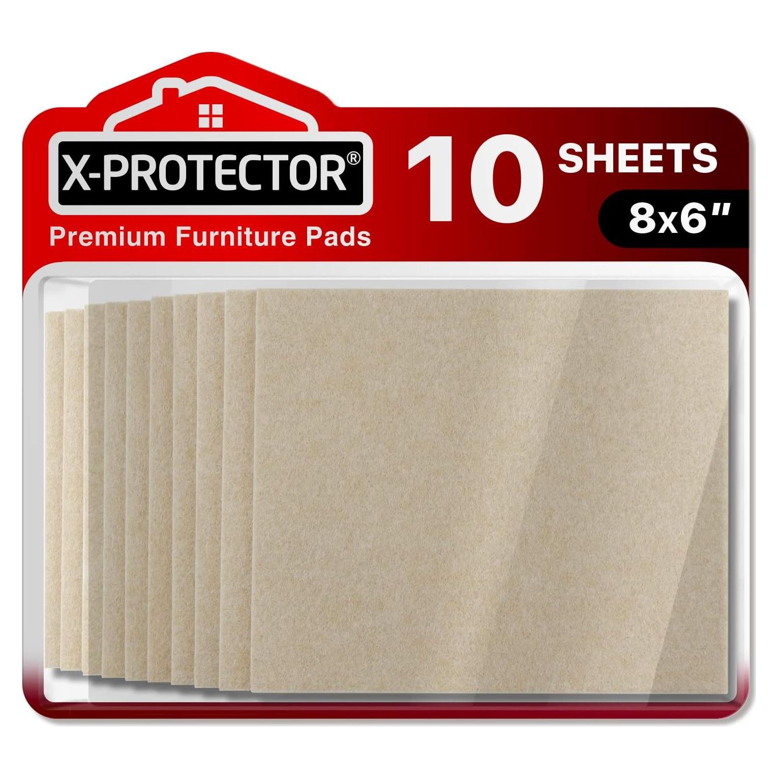 Almohadillas de Fieltro X-PROTECTOR 10 PCS Beige 20.3x15.2 cm