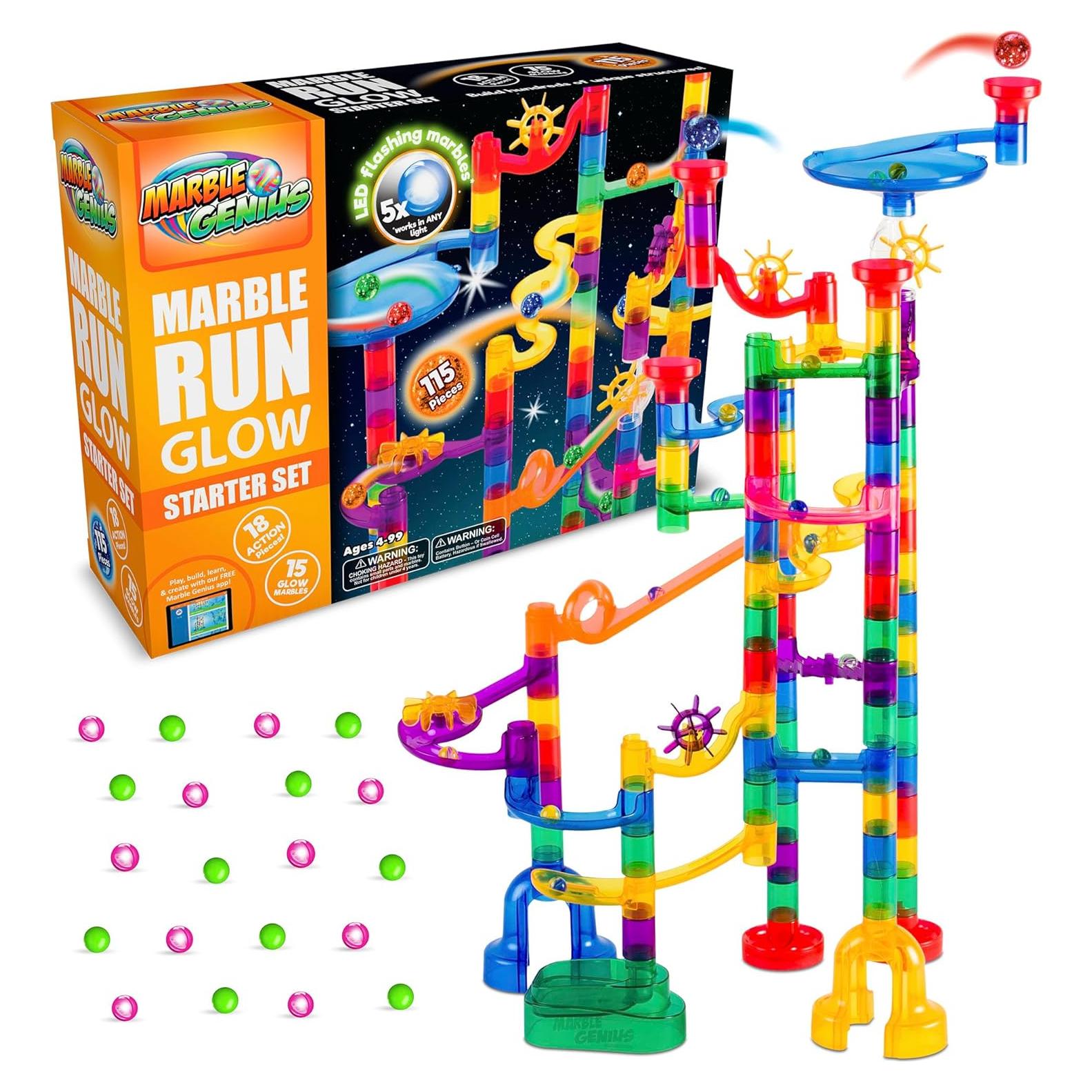 Conjunto de Canicas Brillantes Marble Genius 115 Piezas