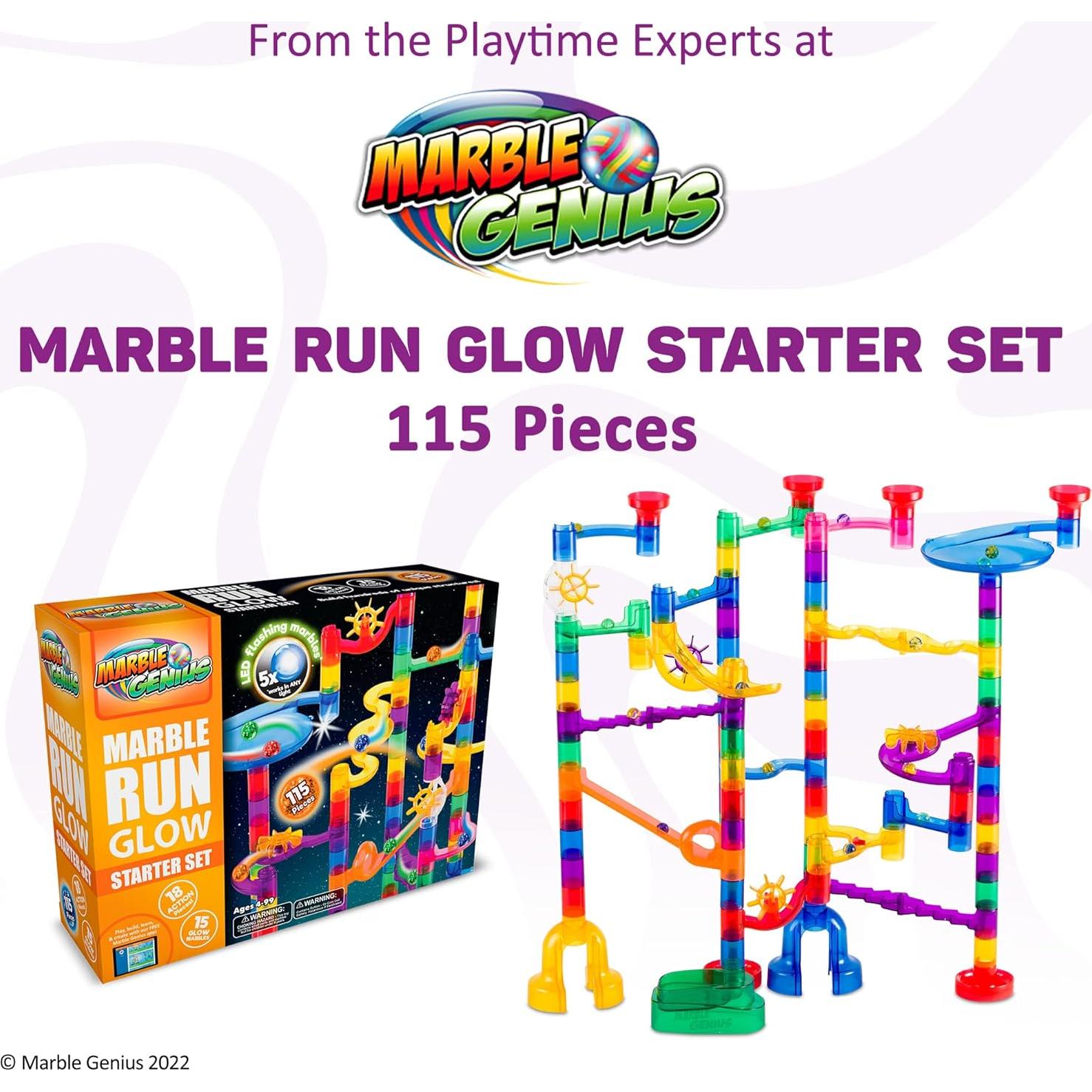 Conjunto de Canicas Brillantes Marble Genius 115 Piezas