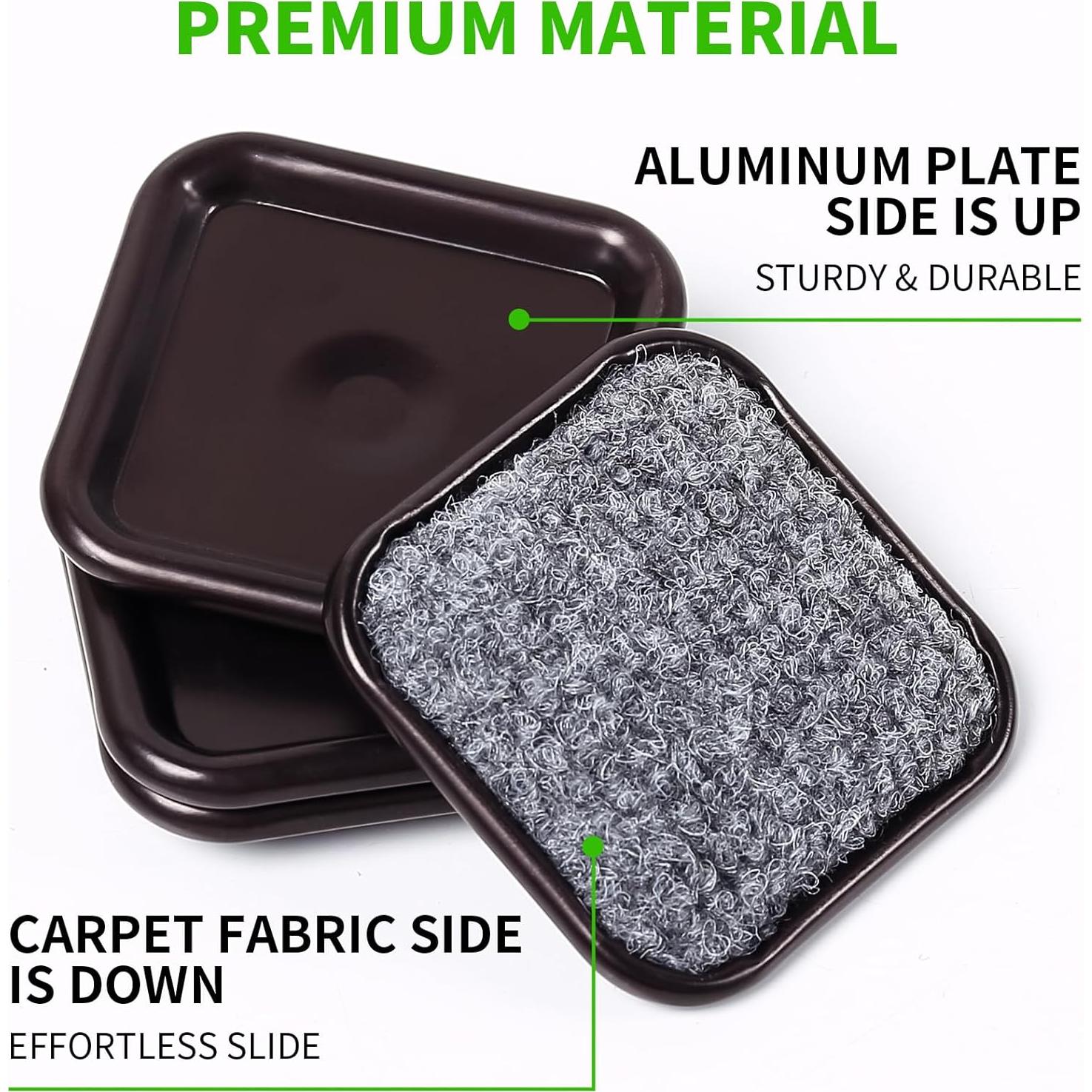 Copas de Caster Cuadradas GAGUIUP 6.35 cm 12 Paquete