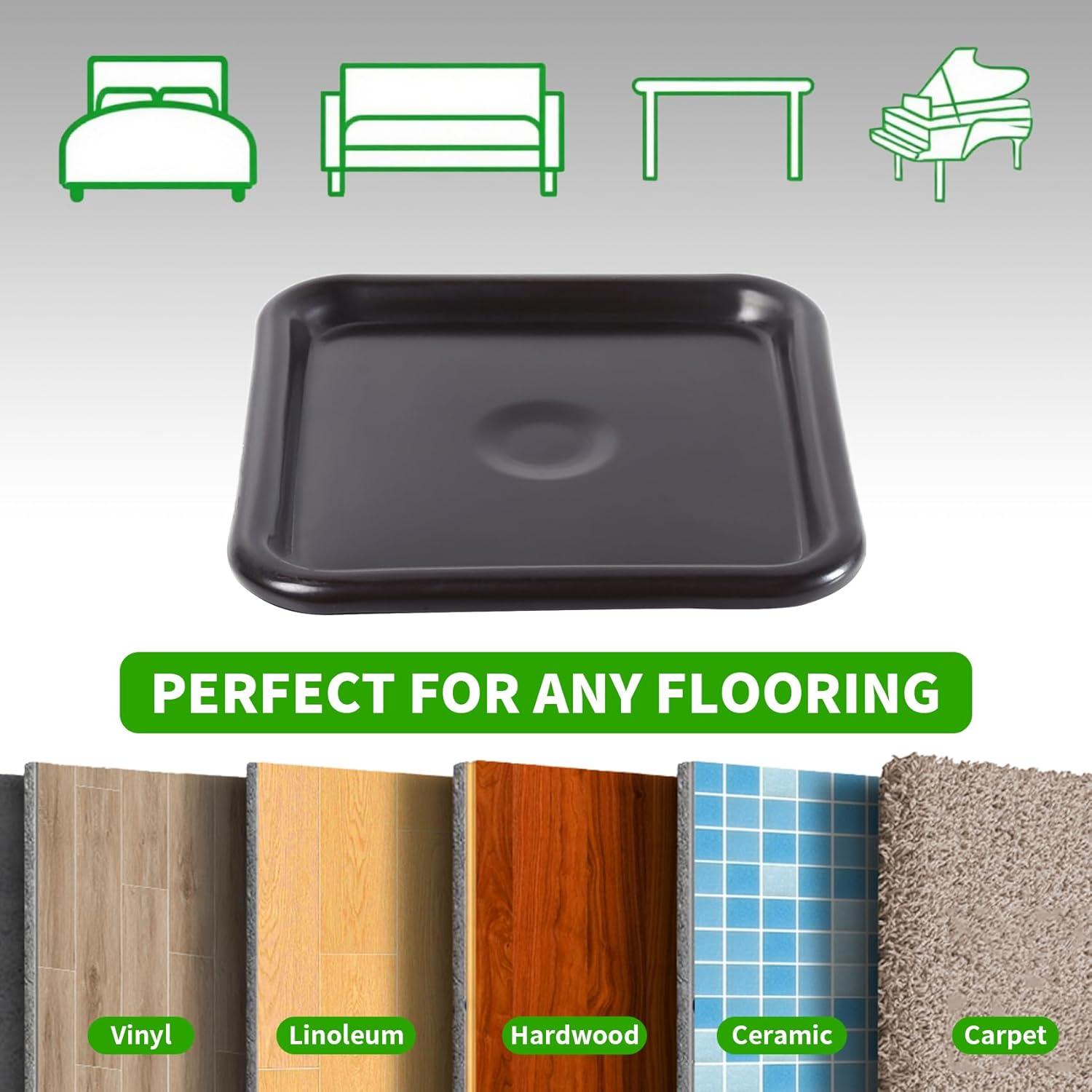 Copas de Caster Cuadradas GAGUIUP 6.35 cm 12 Paquete