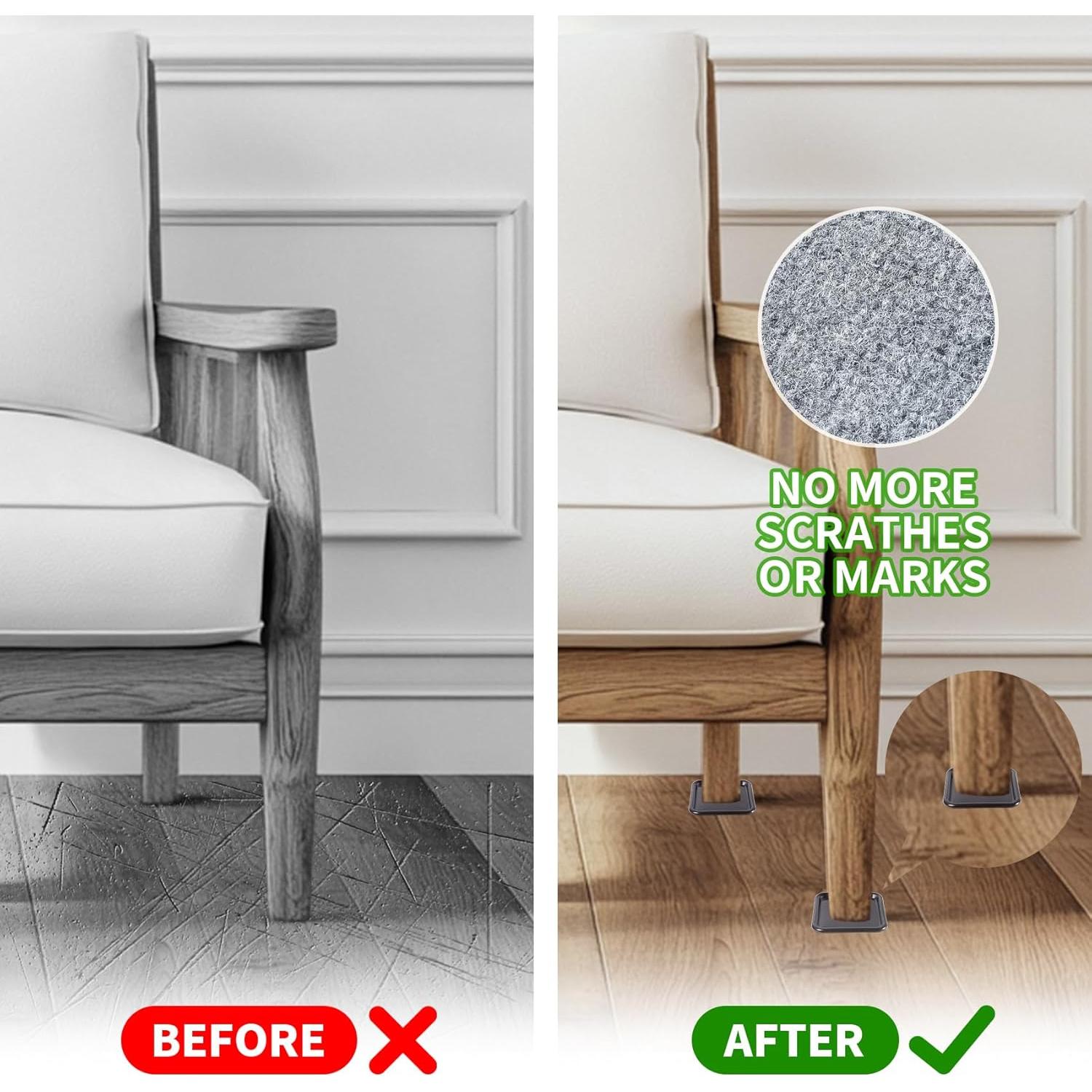 Copas de Caster Cuadradas GAGUIUP 6.35 cm 12 Paquete