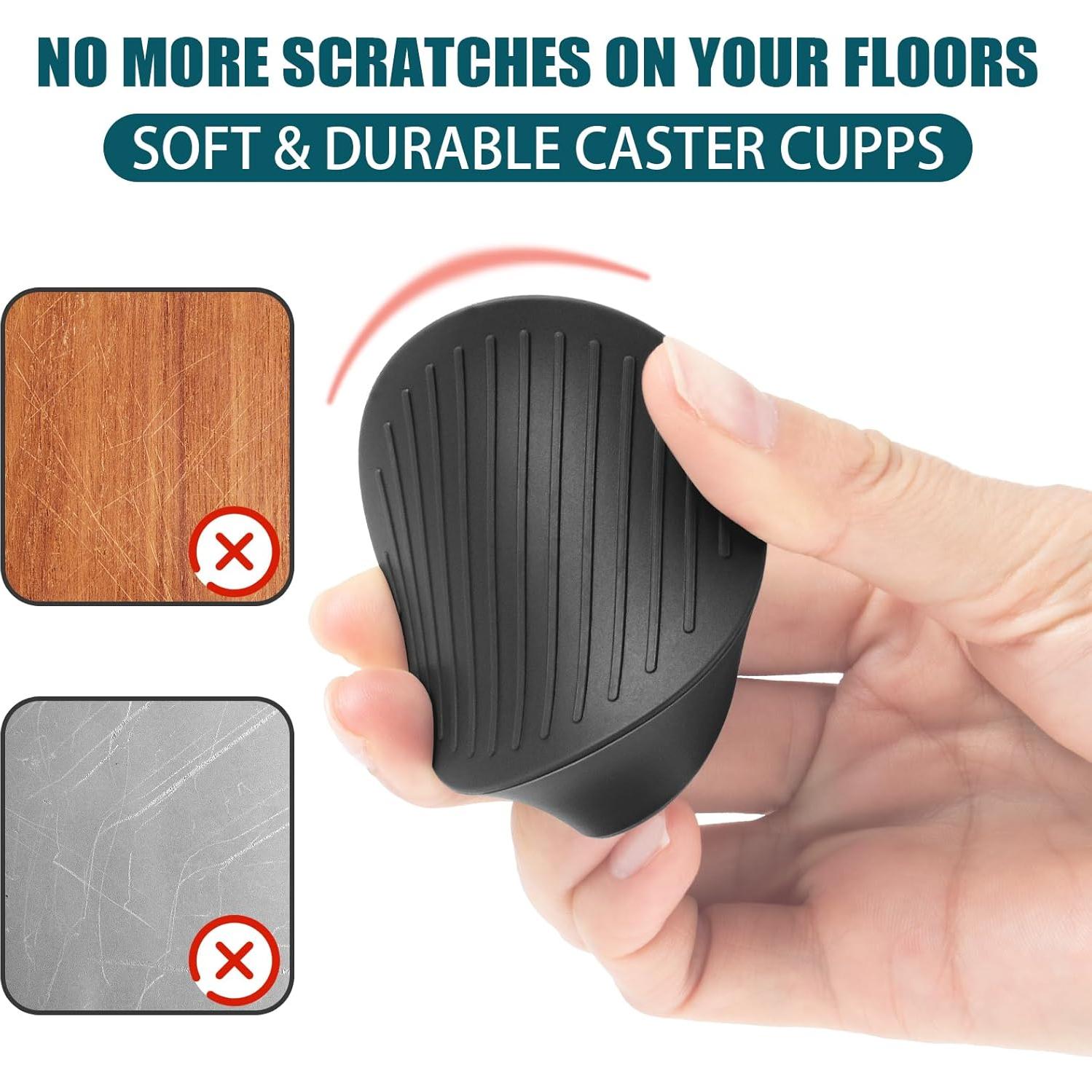 Tazas Antideslizantes para Muebles Komokeru 2x2" (Paquete de 8)