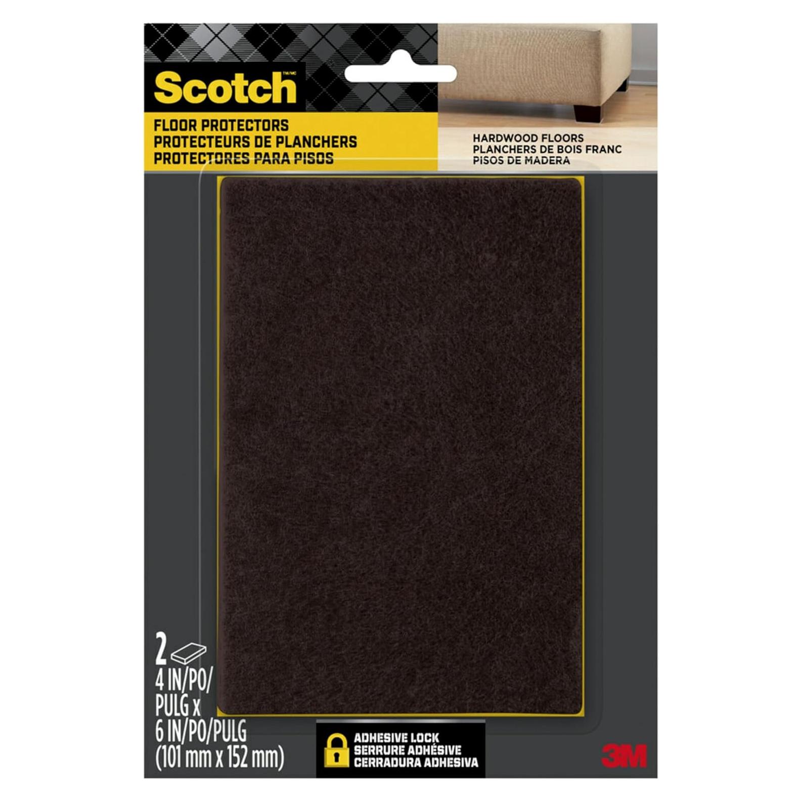 Almohadillas de Fieltro Scotch Marrón 10x15 cm - 2 Piezas