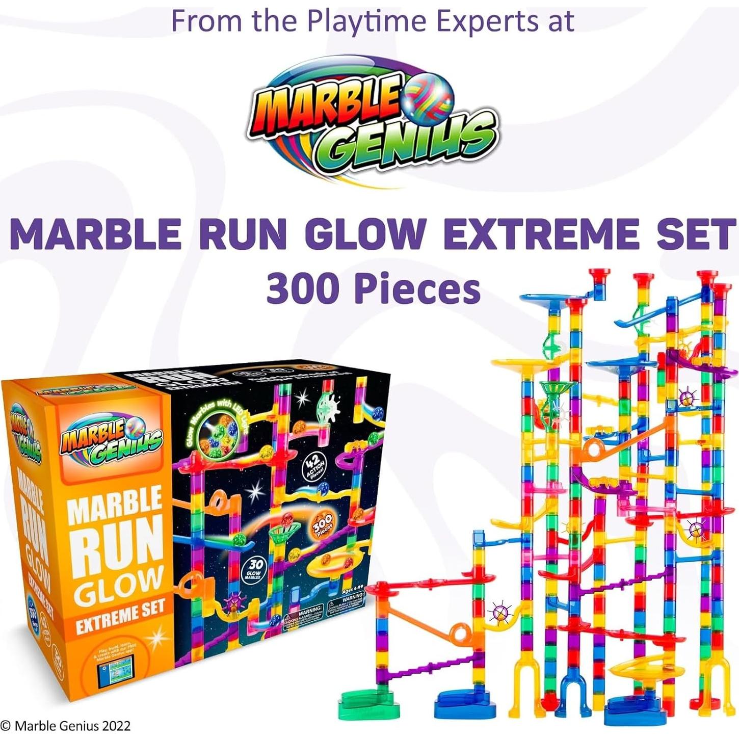 Juego de Pista de Canicas Marble Genius 300 Piezas Brillante