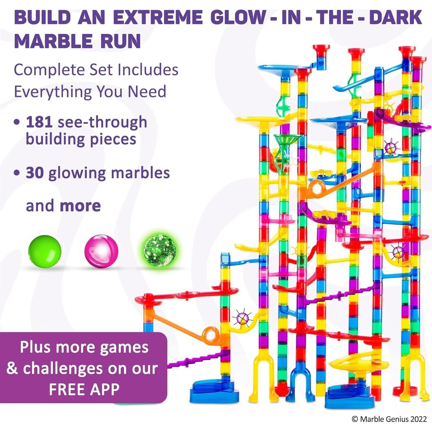 Juego de Pista de Canicas Marble Genius 300 Piezas Brillante