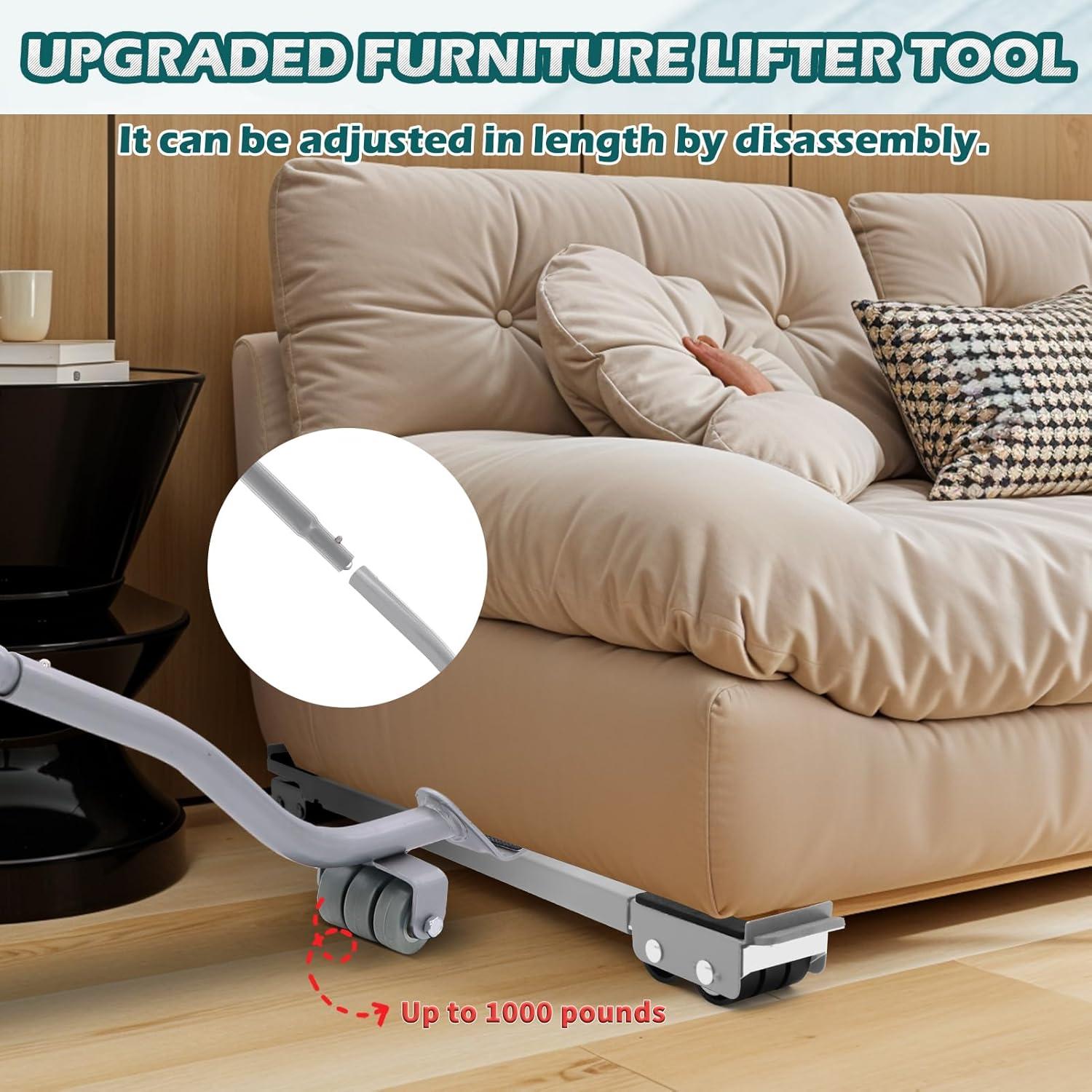 Rodillos para Muebles Majhulla Ajustables con Frenos - Gris