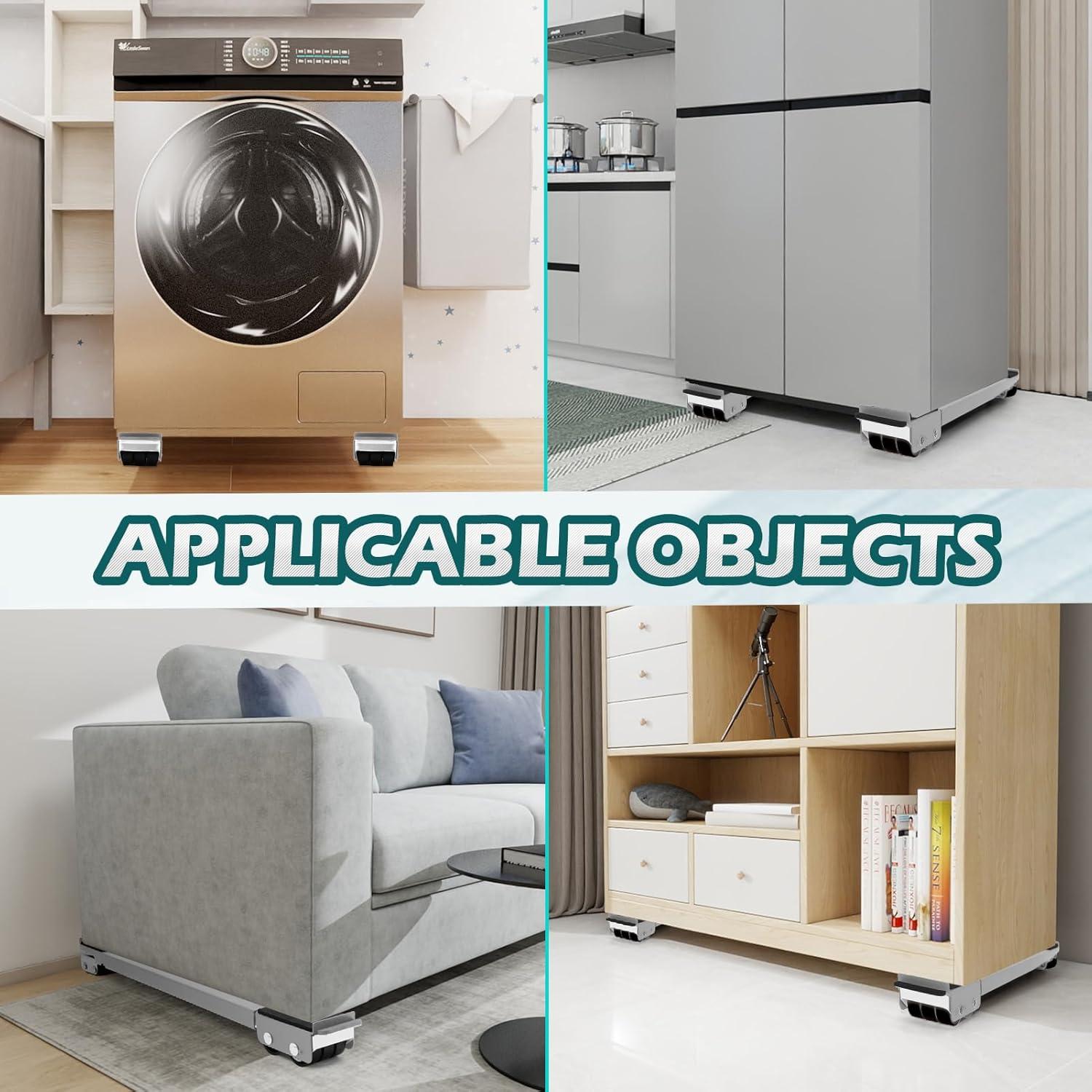 Rodillos para Muebles Majhulla Ajustables con Frenos - Gris