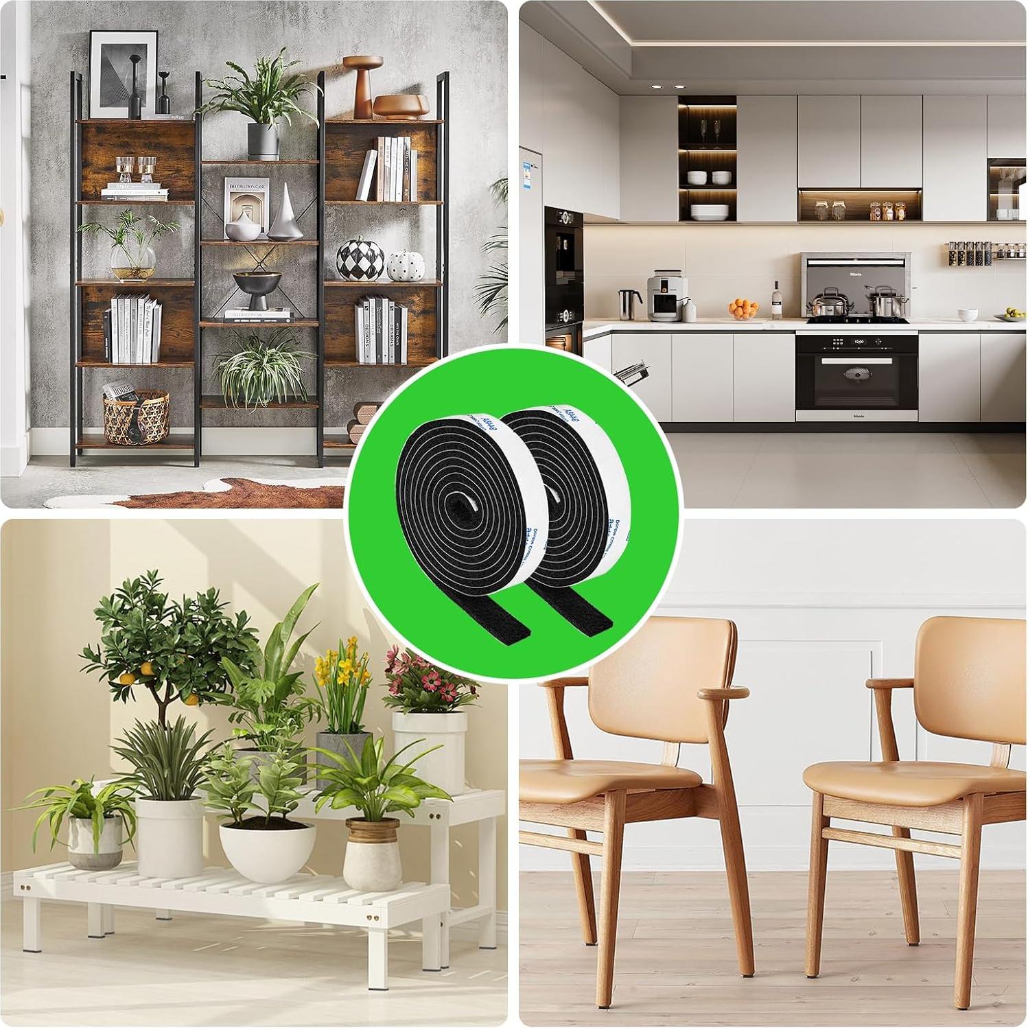 Tiras de Fieltro Adhesivas PremiFix 2 Rollos 1.27x152.4 cm Negro