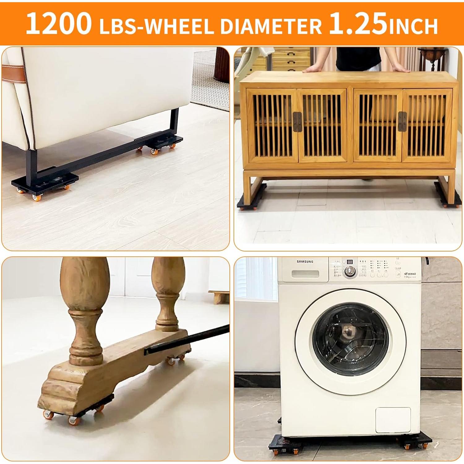 Juego de Herramientas para Levantar Muebles ALIKZO 544 Kg 5 Ruedas