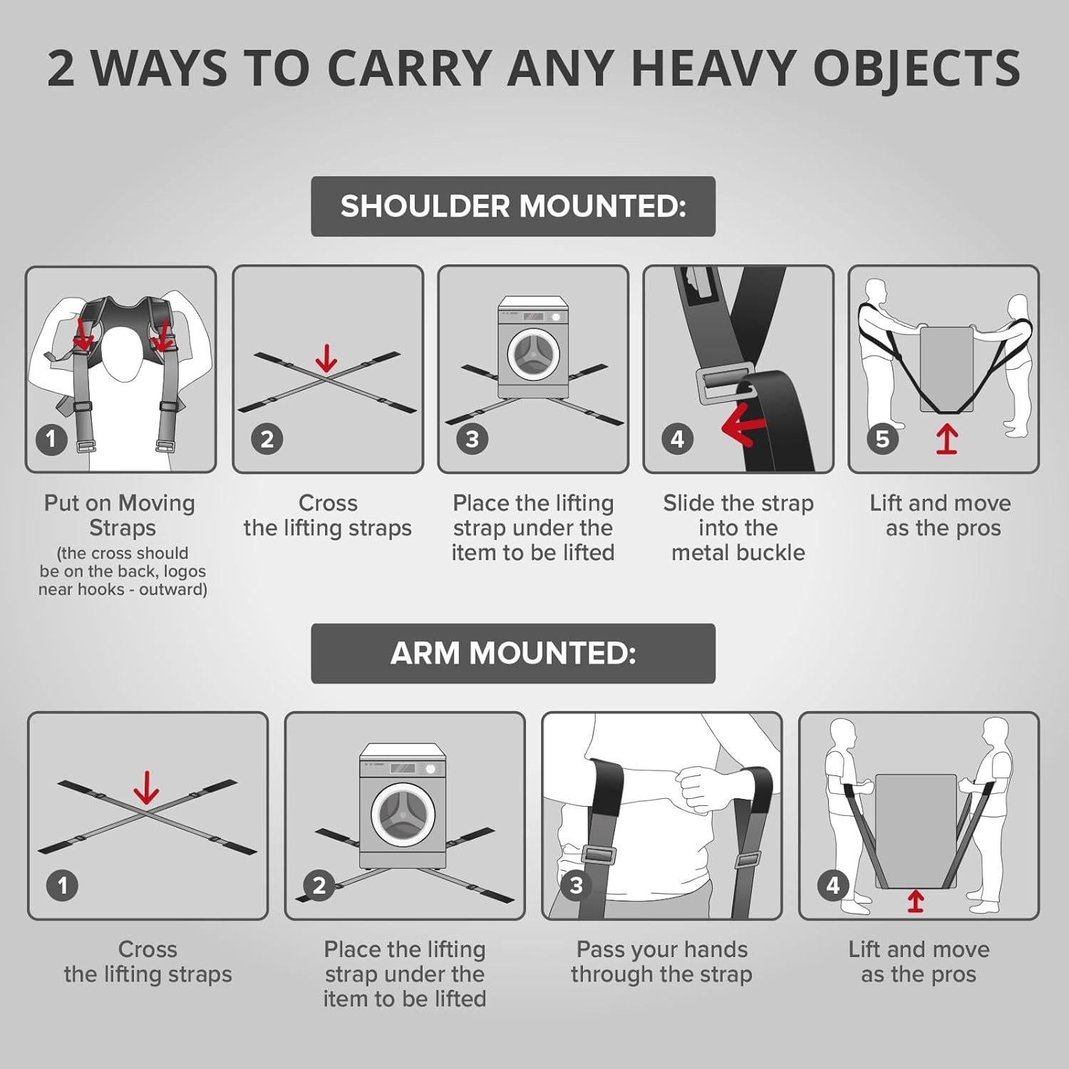 Correas de Movimiento X-Protector - 2 Pares Ajustables 127-299 cm