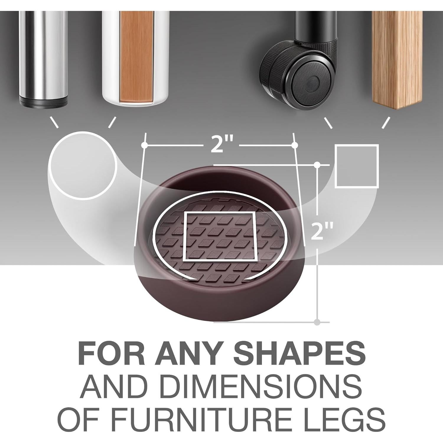 Tazas de Muebles X-PROTECTOR 8 PCS 5 cm Antideslizantes