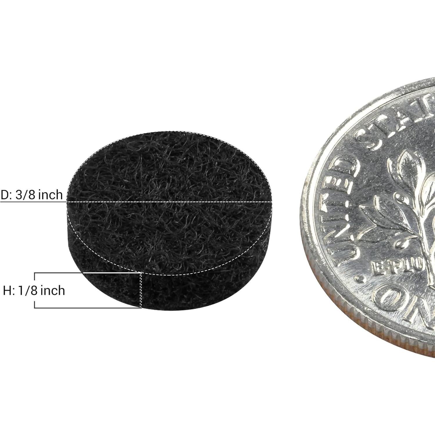 Almohadillas de Fieltro Autoadhesivas Rok 1000 Unidades 9.5mm Negras