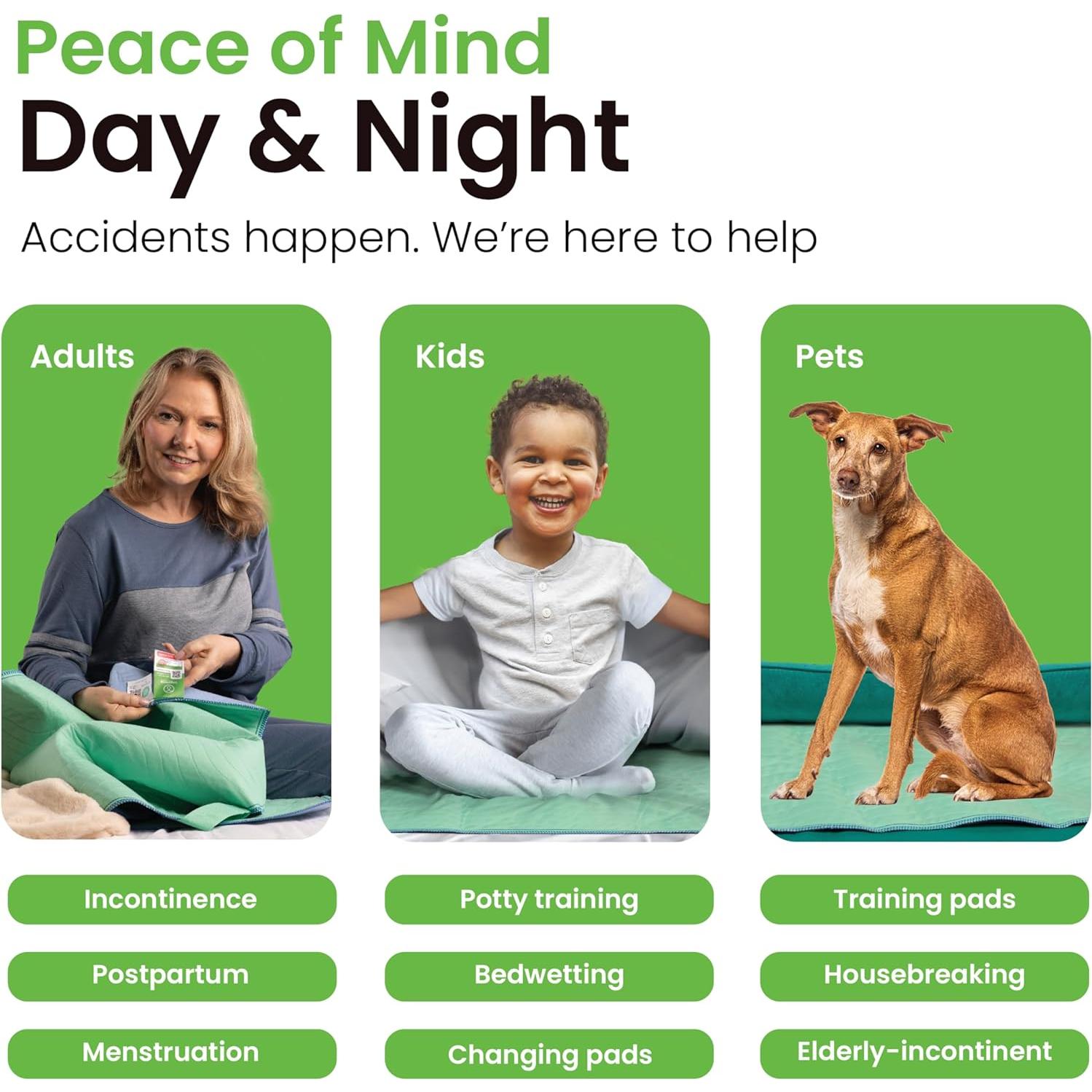 Almohadillas Lavables IMPROVIA 86x91 cm - Paquete de 4