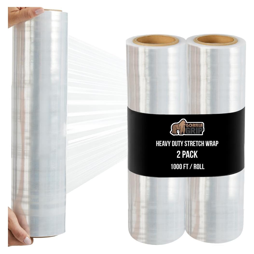 Envoltura Plástica de Estiramiento Gorilla Grip 2 Rollos 1000 pies