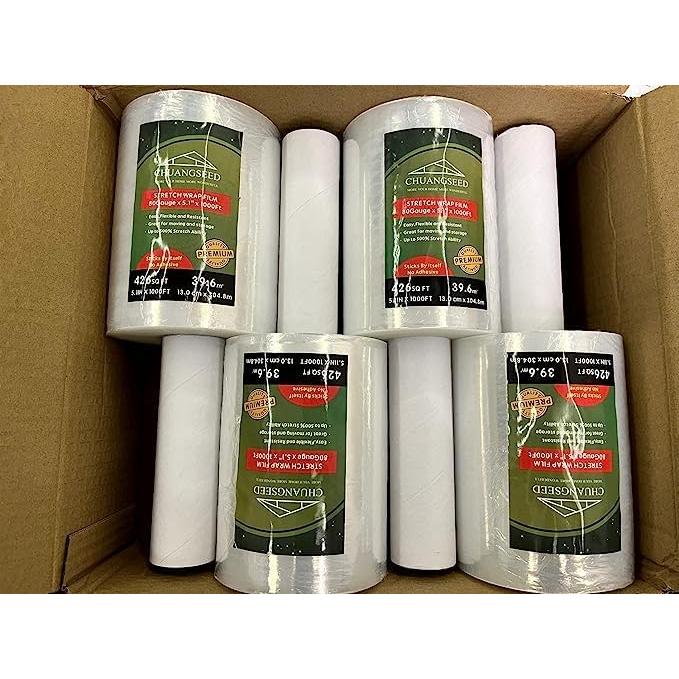 Paquete de 4 Películas de Estiramiento Chuangseed 5.1" x 1000ft
