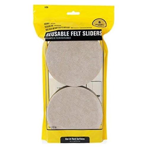 Deslizadores de Muebles Smart Surface 5" Redondos Reutilizables