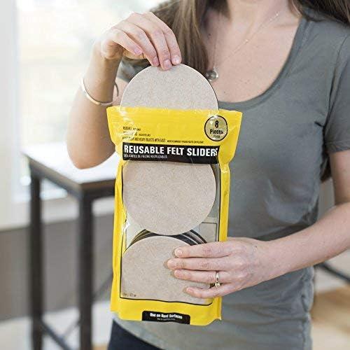 Deslizadores de Muebles Smart Surface 5" Redondos Reutilizables