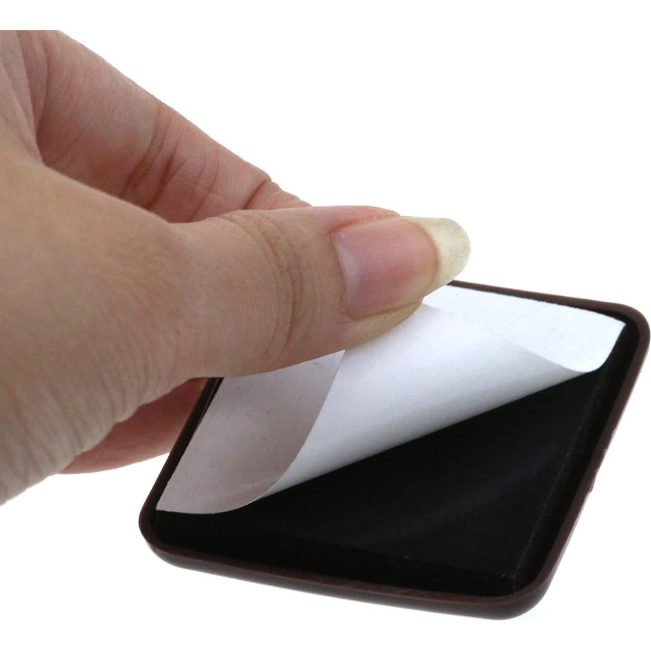 8 Deslizadores de Muebles Autoadhesivos Cuadrados Marrones