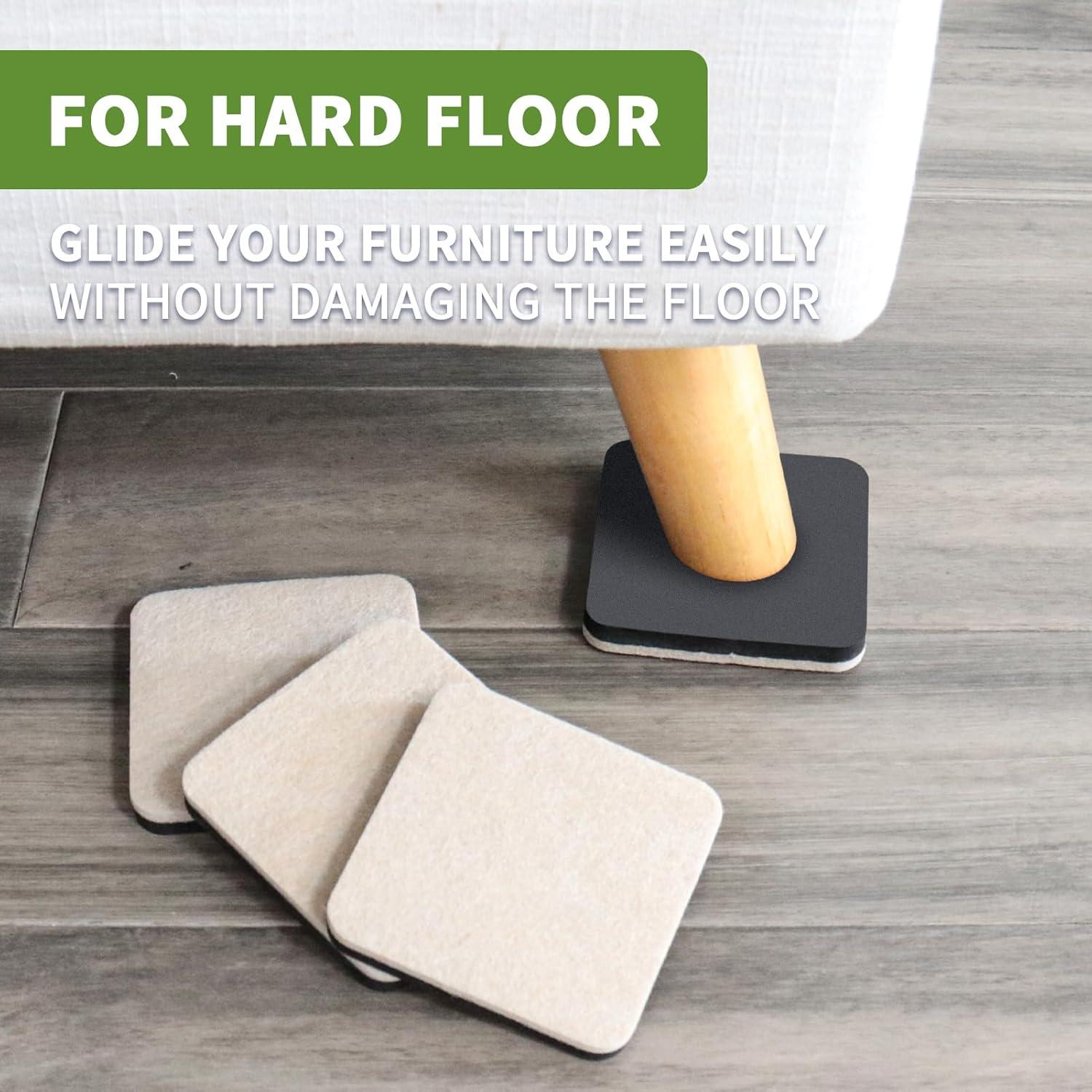 Deslizadores de Muebles 16 PCS 8.89 cm Covercorner Beige