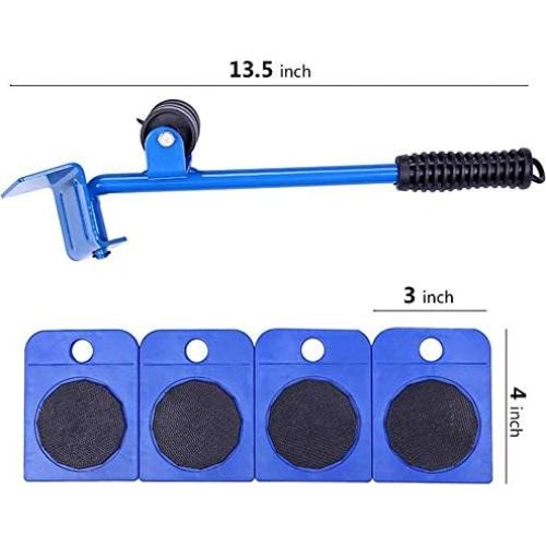 Elevador de Muebles XIAOHONG con Rodillos 150 kg Azul