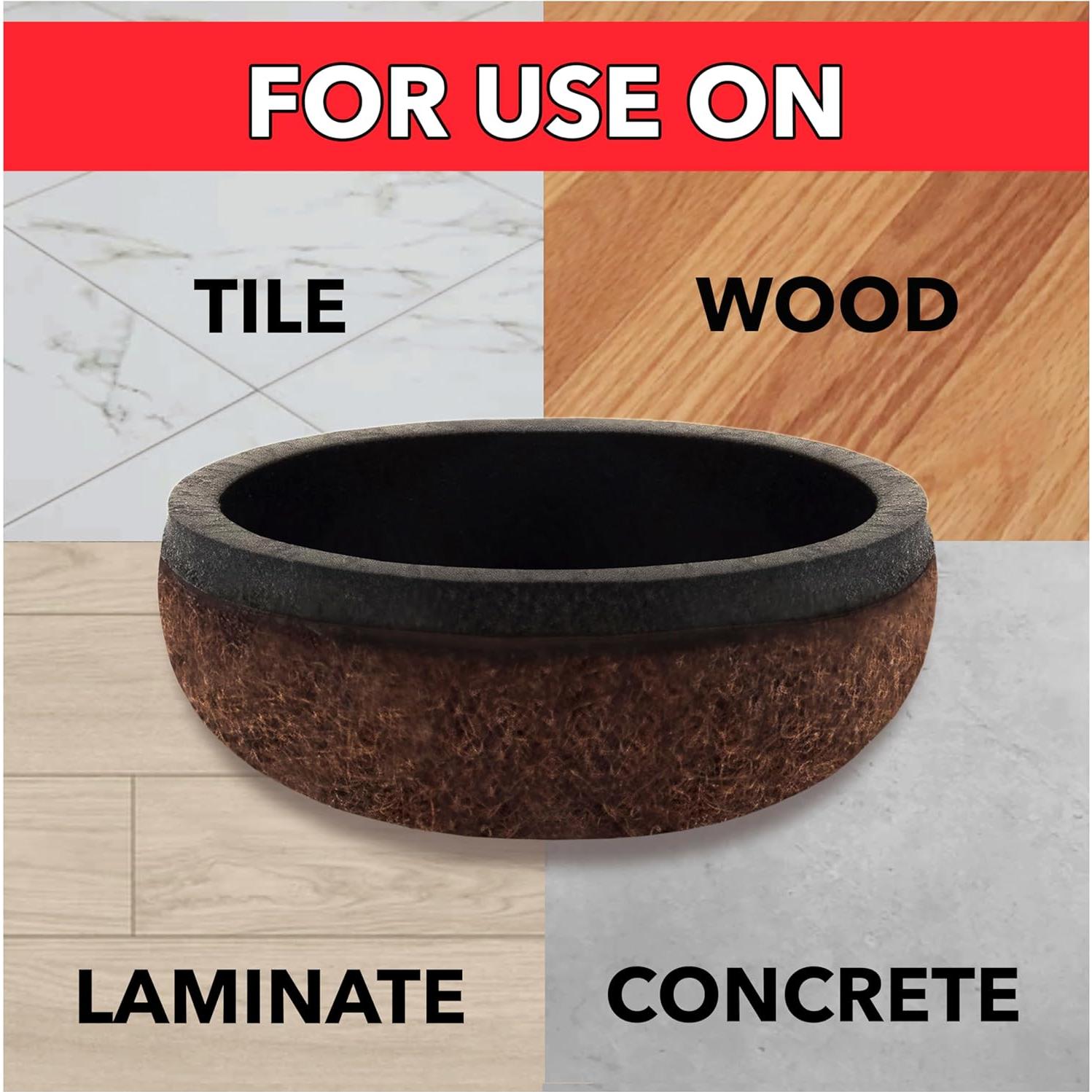 Deslizadores Redondos de Fieltro Autoadhesivos Super Sliders 4 Pzas