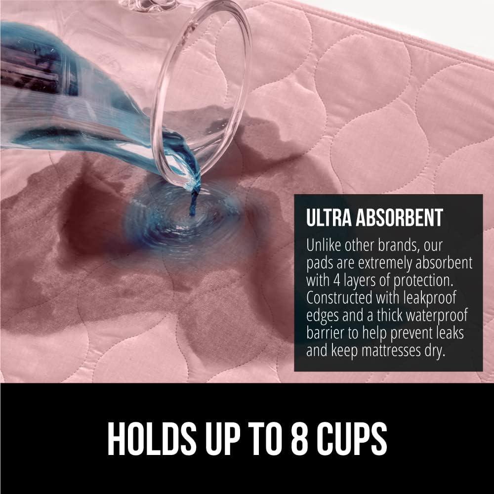 Almohadilla Lavable GORILLA GRIP 132x86 cm Rosa Antideslizante