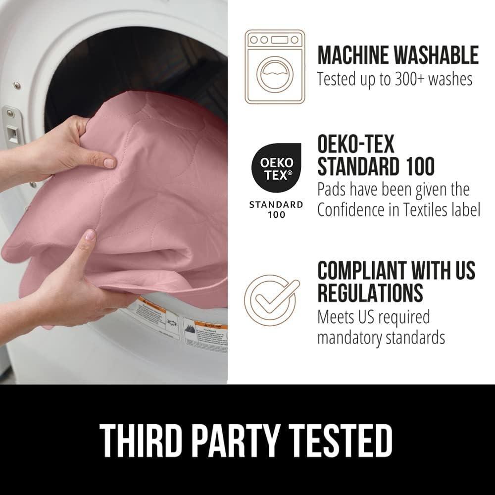 Almohadilla Lavable GORILLA GRIP 132x86 cm Rosa Antideslizante