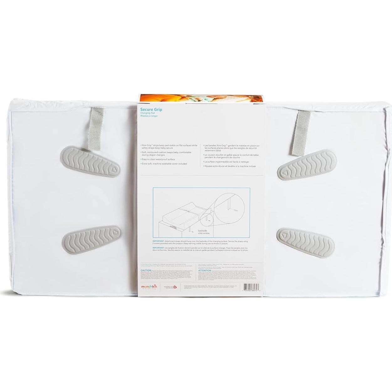 Almohadilla de Cambio Munchkin con Agarre Seguro 40x79 cm Blanca