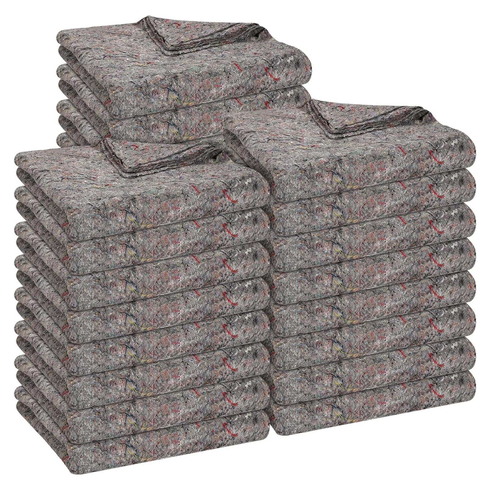 Mantas de Mudanza Oudain 24 Piezas 99x180 cm Algodón Alta Resistencia