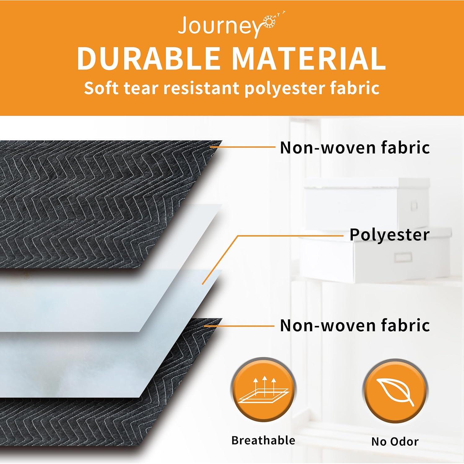 Manteles de Mudanza JourneyO 12 Piezas 203x183 cm Negro