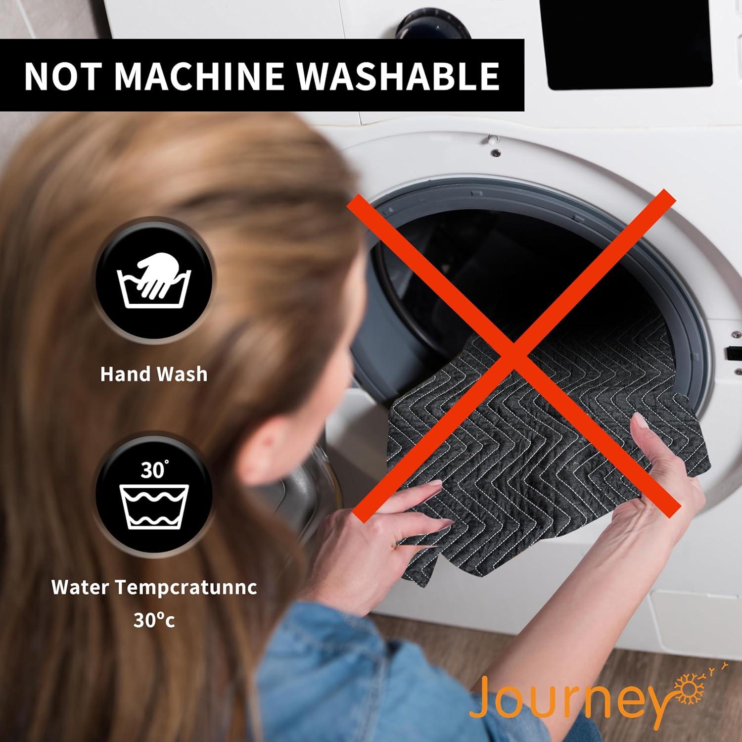 Manteles de Mudanza JourneyO 12 Piezas 203x183 cm Negro