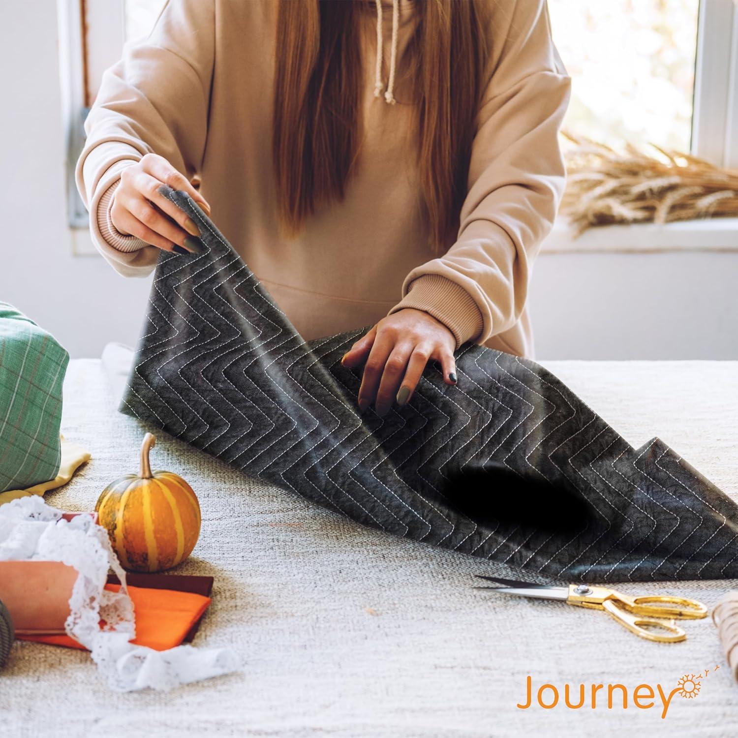 Manteles de Mudanza JourneyO 12 Piezas 203x183 cm Negro