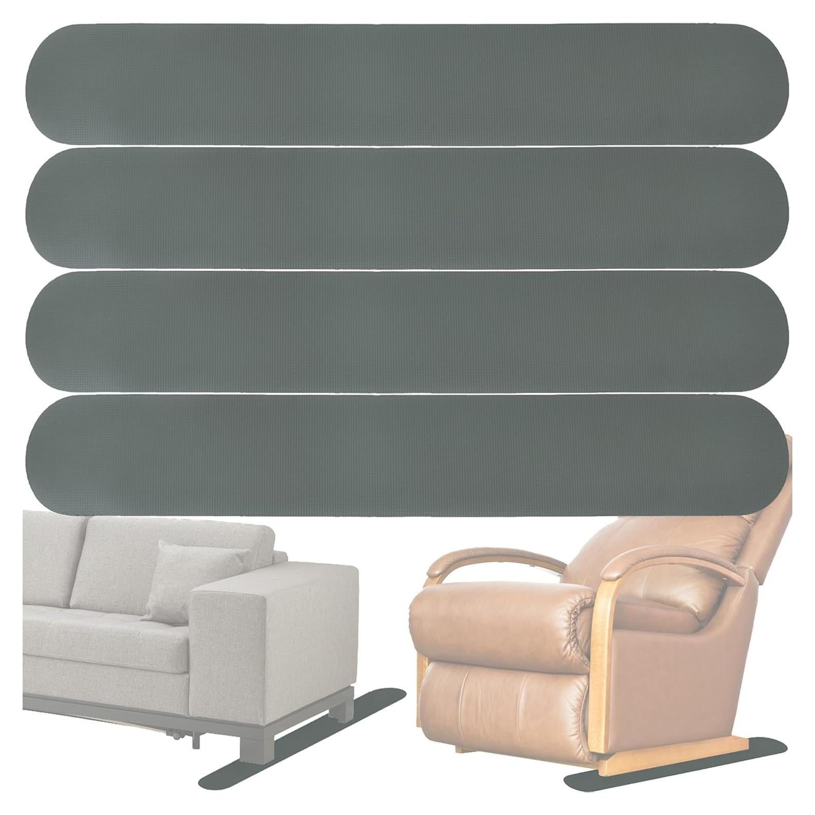 Almohadillas Antideslizantes Niteguy 4 Piezas 77.85x10.16cm Gris