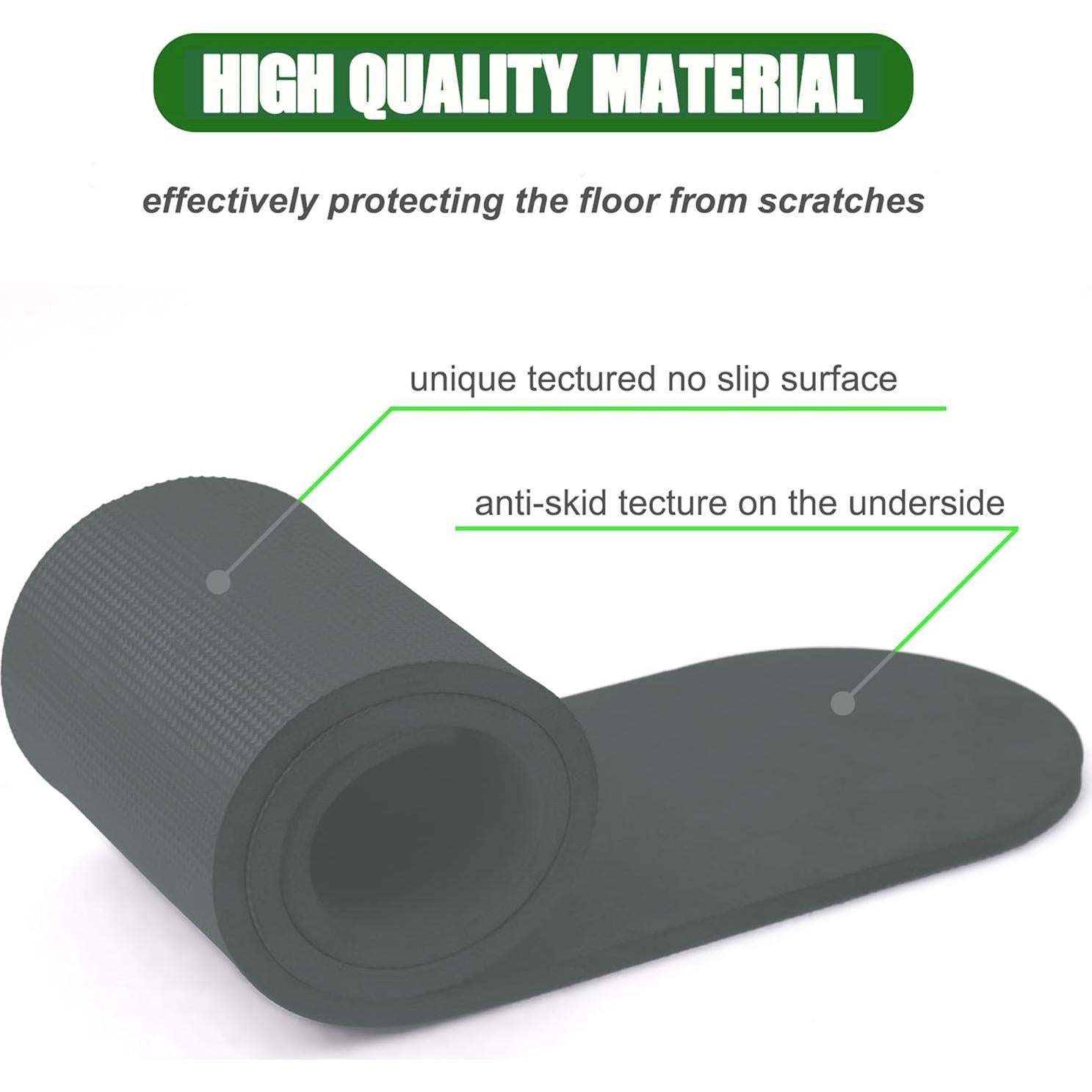 Almohadillas Antideslizantes Niteguy 4 Piezas 77.85x10.16cm Gris