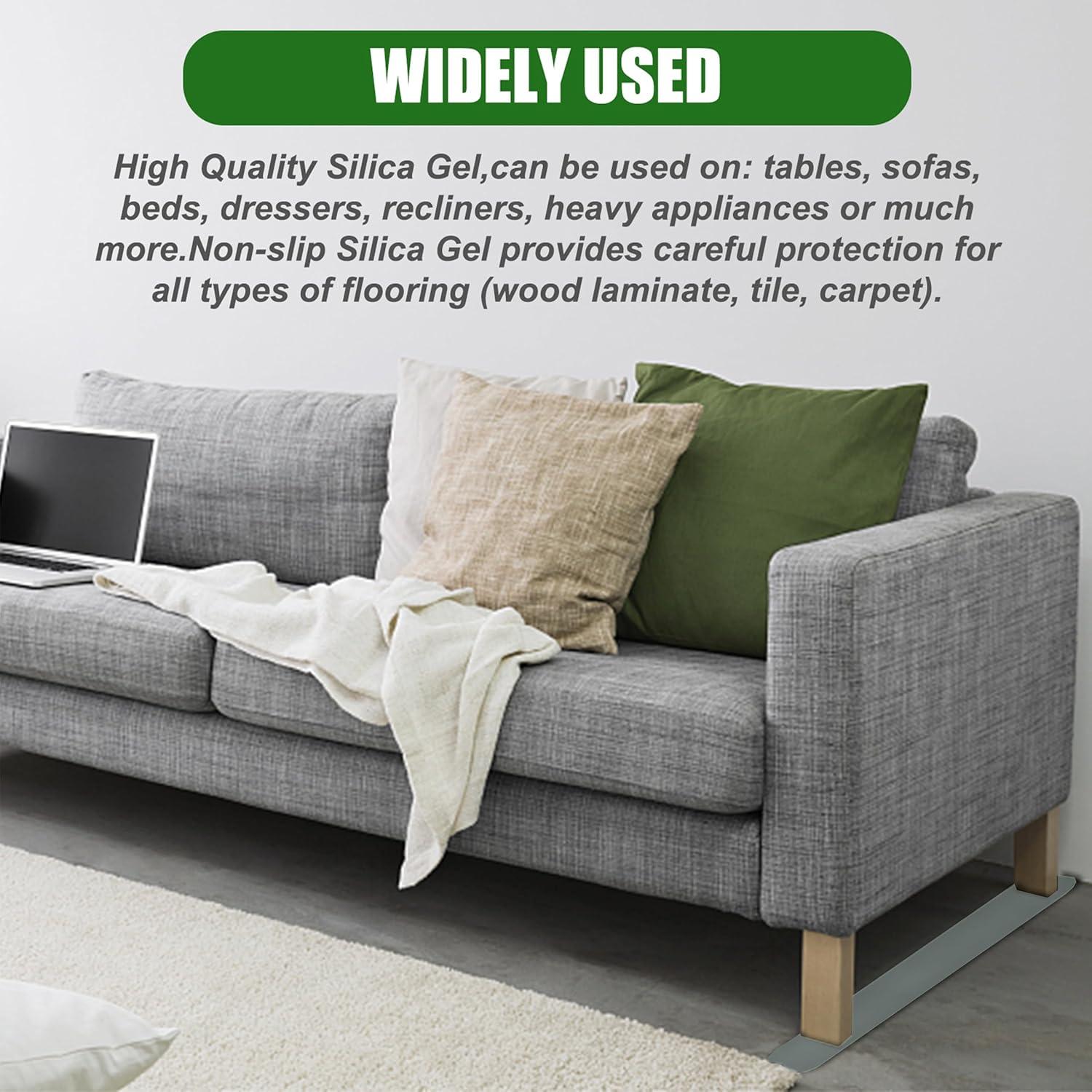 Almohadillas Antideslizantes Niteguy 4 Piezas 77.85x10.16cm Gris